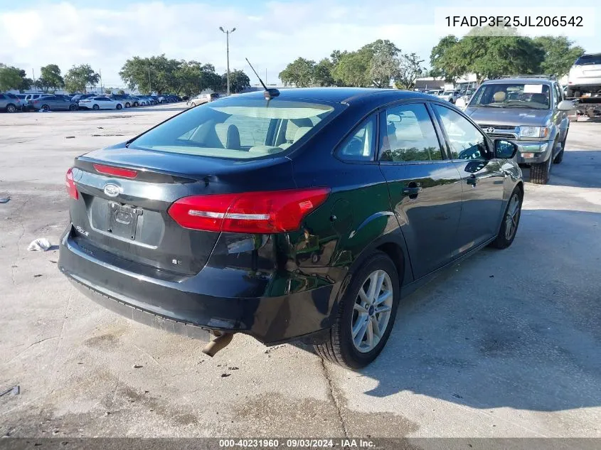 1FADP3F25JL206542 2018 Ford Focus Se