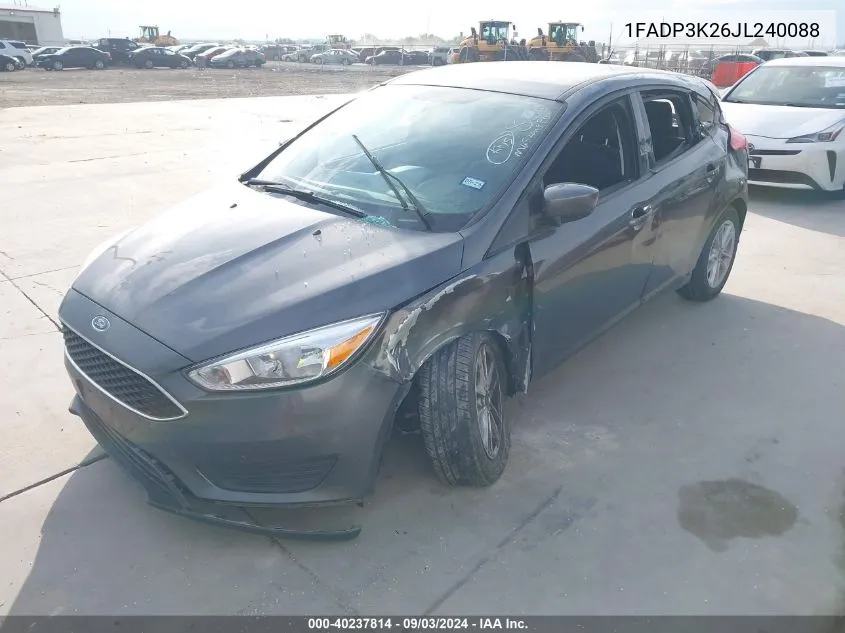 1FADP3K26JL240088 2018 Ford Focus Se