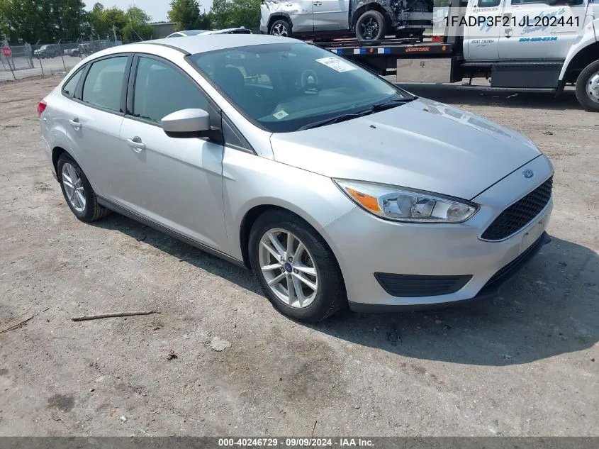 2018 Ford Focus Se VIN: 1FADP3F21JL202441 Lot: 40246729