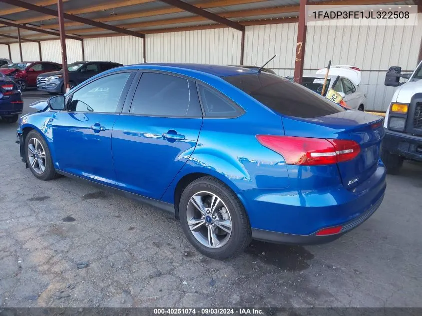 1FADP3FE1JL322508 2018 Ford Focus Se