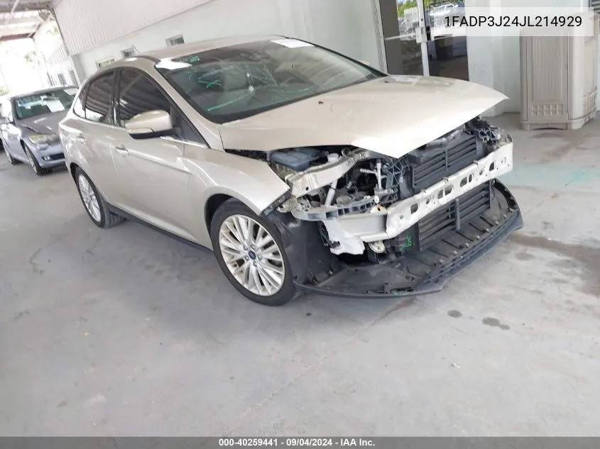 1FADP3J24JL214929 2018 Ford Focus Titanium