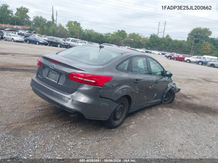 1FADP3E25JL200662 2018 Ford Focus S