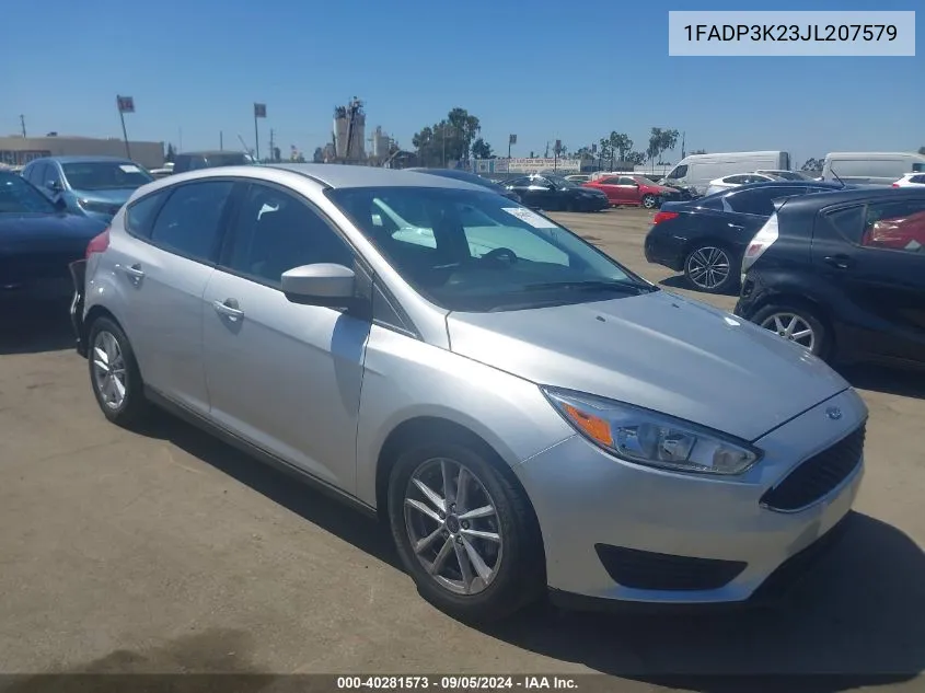 2018 Ford Focus Se VIN: 1FADP3K23JL207579 Lot: 40281573