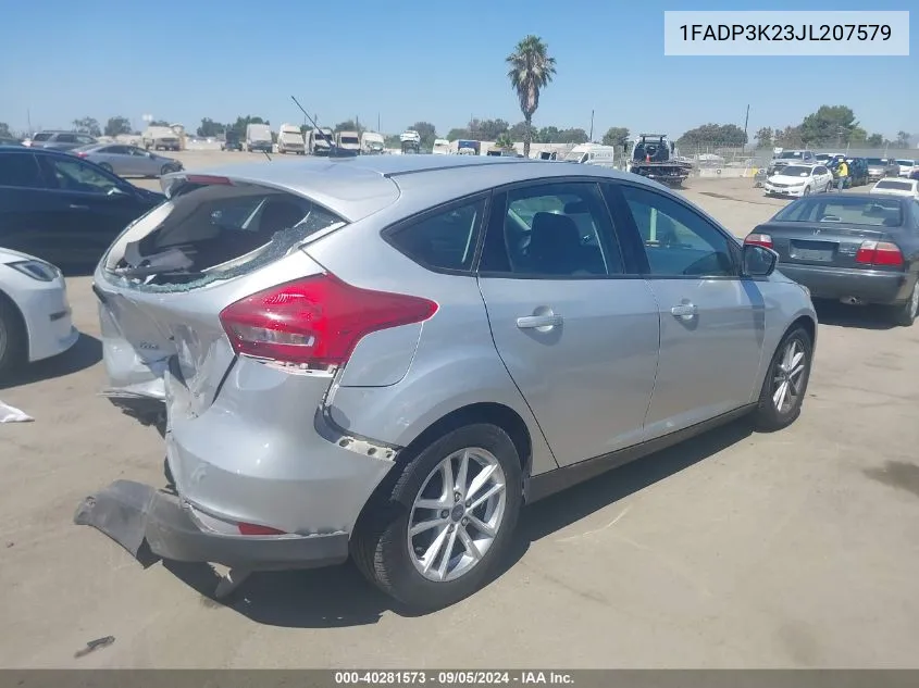 2018 Ford Focus Se VIN: 1FADP3K23JL207579 Lot: 40281573