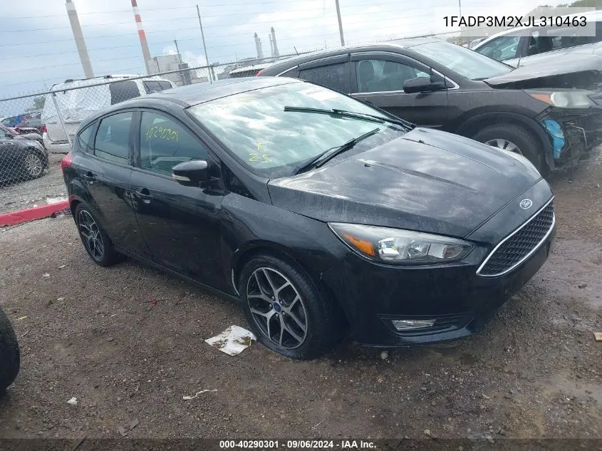 2018 Ford Focus Sel VIN: 1FADP3M2XJL310463 Lot: 40290301