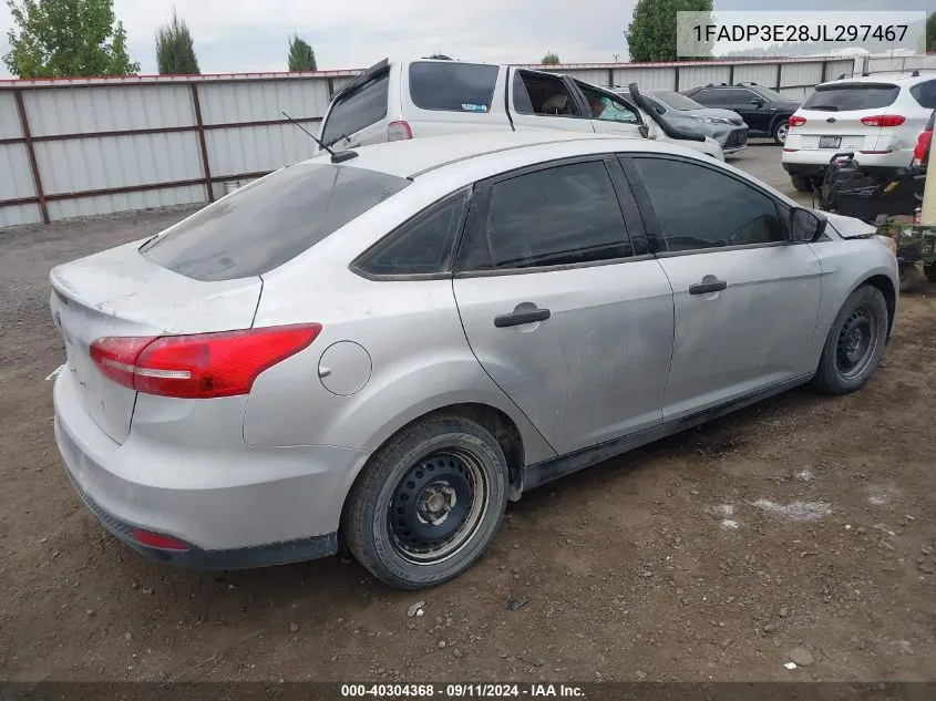 1FADP3E28JL297467 2018 Ford Focus S