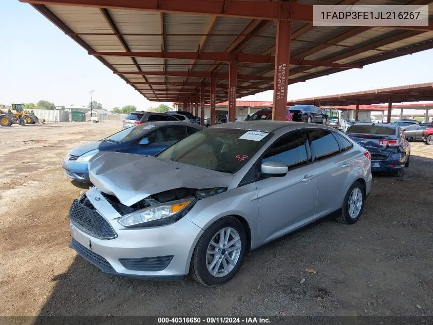 2018 Ford Focus Se VIN: 1FADP3FE1JL216267 Lot: 40316650