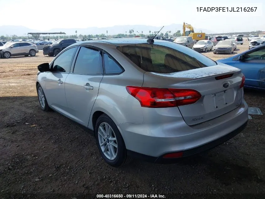 1FADP3FE1JL216267 2018 Ford Focus Se