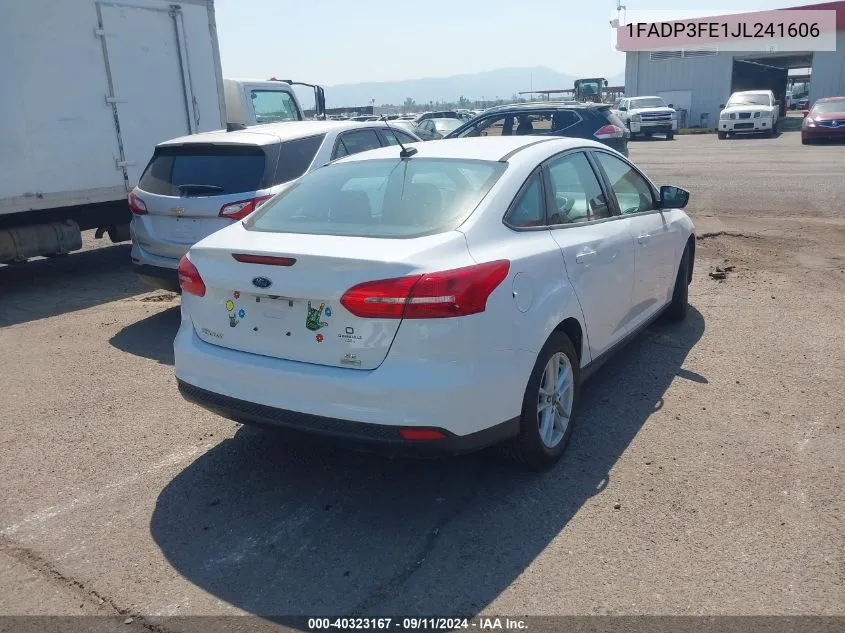 2018 Ford Focus Se VIN: 1FADP3FE1JL241606 Lot: 40323167