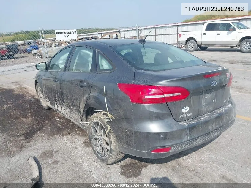 1FADP3H23JL240783 2018 Ford Focus Sel