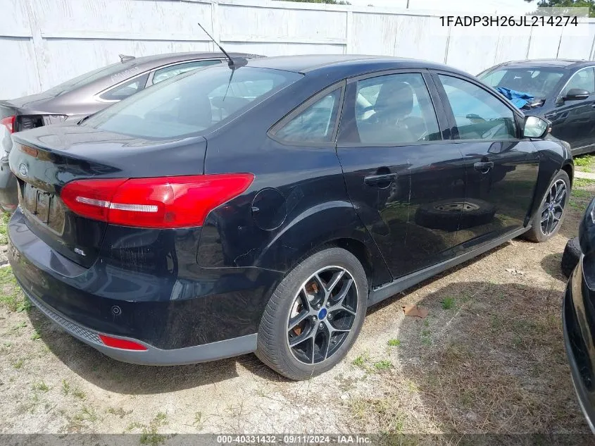 1FADP3H26JL214274 2018 Ford Focus Sel