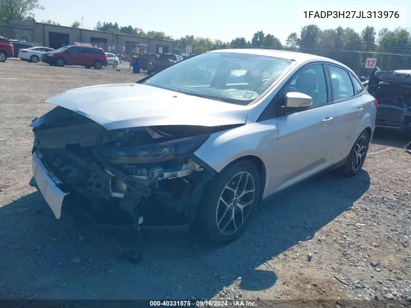 2018 Ford Focus Sel VIN: 1FADP3H27JL313976 Lot: 40331575