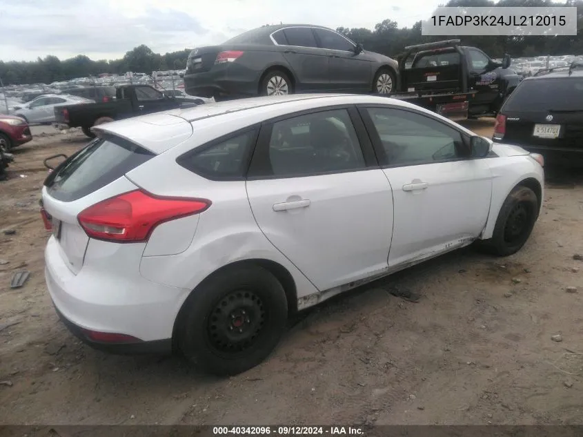 1FADP3K24JL212015 2018 Ford Focus Se