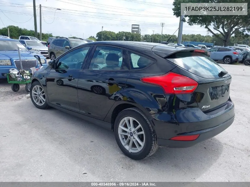 2018 Ford Focus Se VIN: 1FADP3K25JL282199 Lot: 40348956