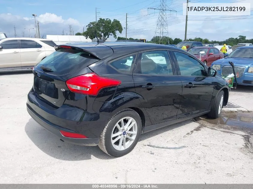 2018 Ford Focus Se VIN: 1FADP3K25JL282199 Lot: 40348956