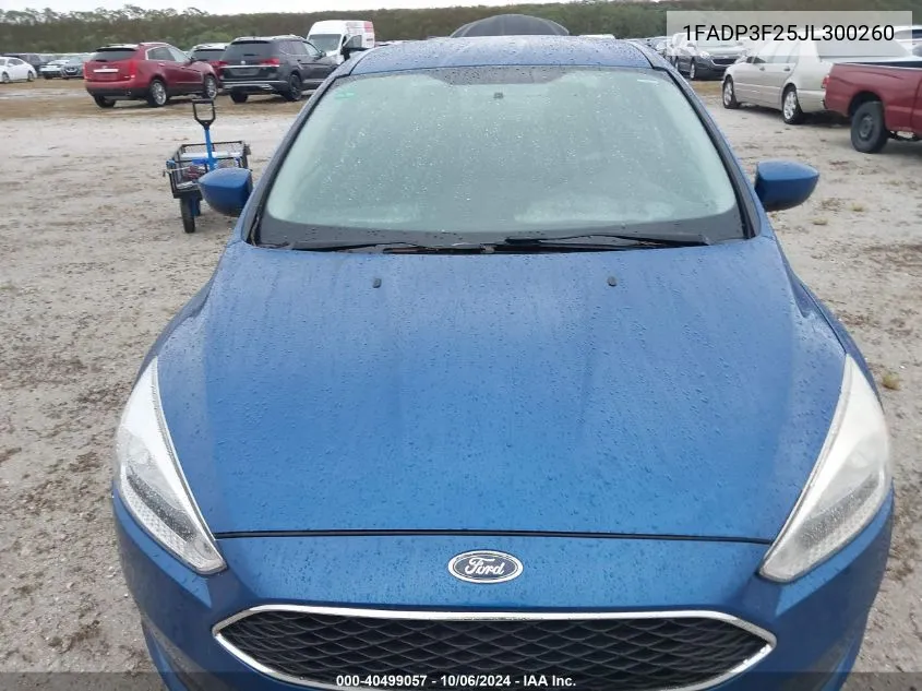 2018 Ford Focus Se VIN: 1FADP3F25JL300260 Lot: 40499057