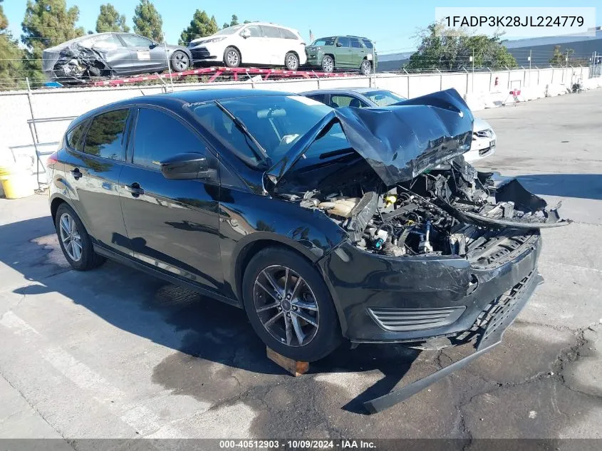 2018 Ford Focus Se VIN: 1FADP3K28JL224779 Lot: 40512903