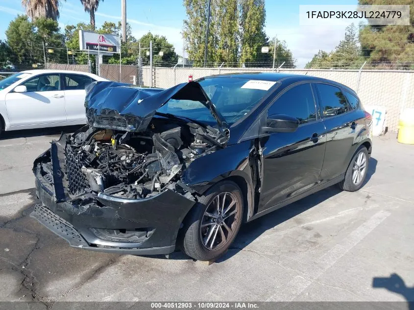 2018 Ford Focus Se VIN: 1FADP3K28JL224779 Lot: 40512903