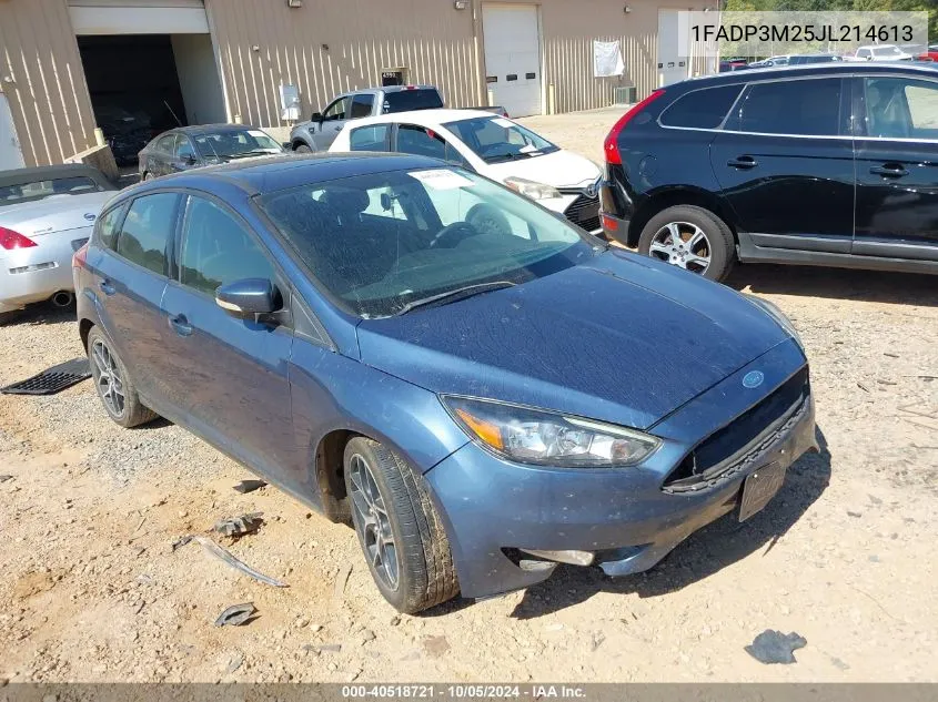 2018 Ford Focus Sel VIN: 1FADP3M25JL214613 Lot: 40518721