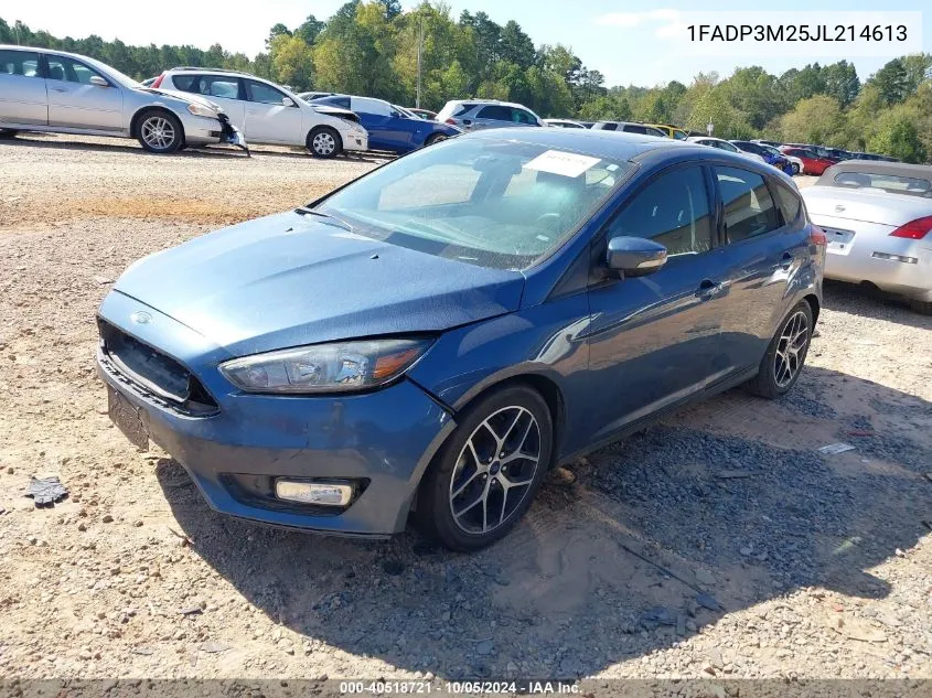 2018 Ford Focus Sel VIN: 1FADP3M25JL214613 Lot: 40518721