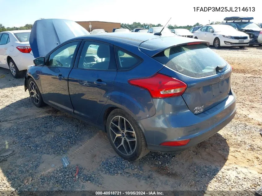 2018 Ford Focus Sel VIN: 1FADP3M25JL214613 Lot: 40518721