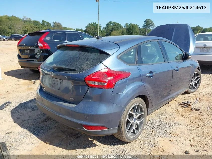 2018 Ford Focus Sel VIN: 1FADP3M25JL214613 Lot: 40518721