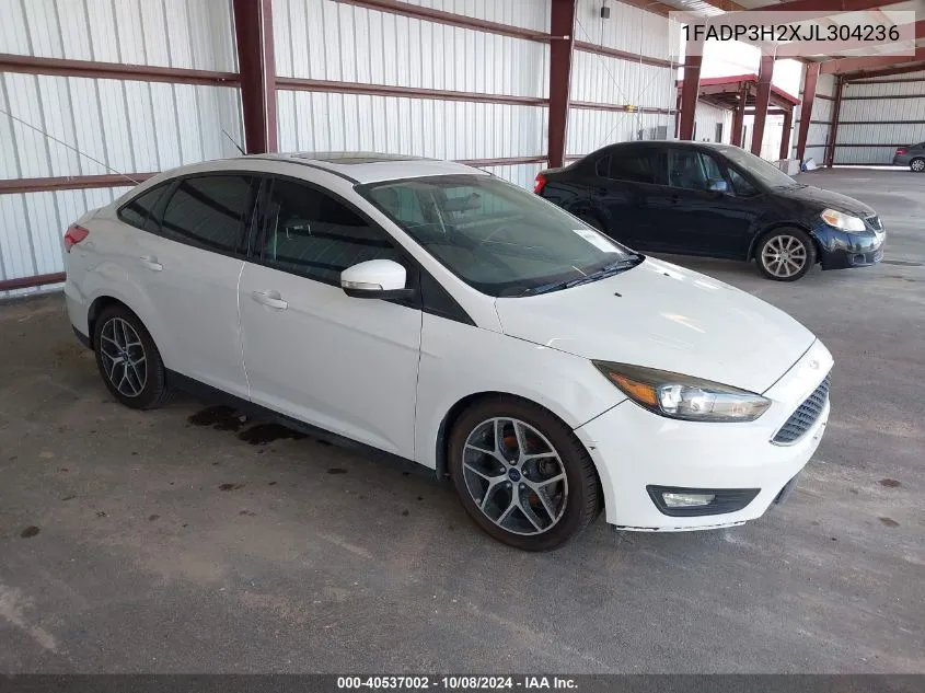 1FADP3H2XJL304236 2018 Ford Focus Sel