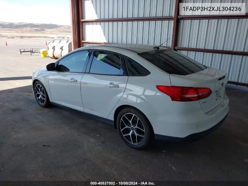 1FADP3H2XJL304236 2018 Ford Focus Sel