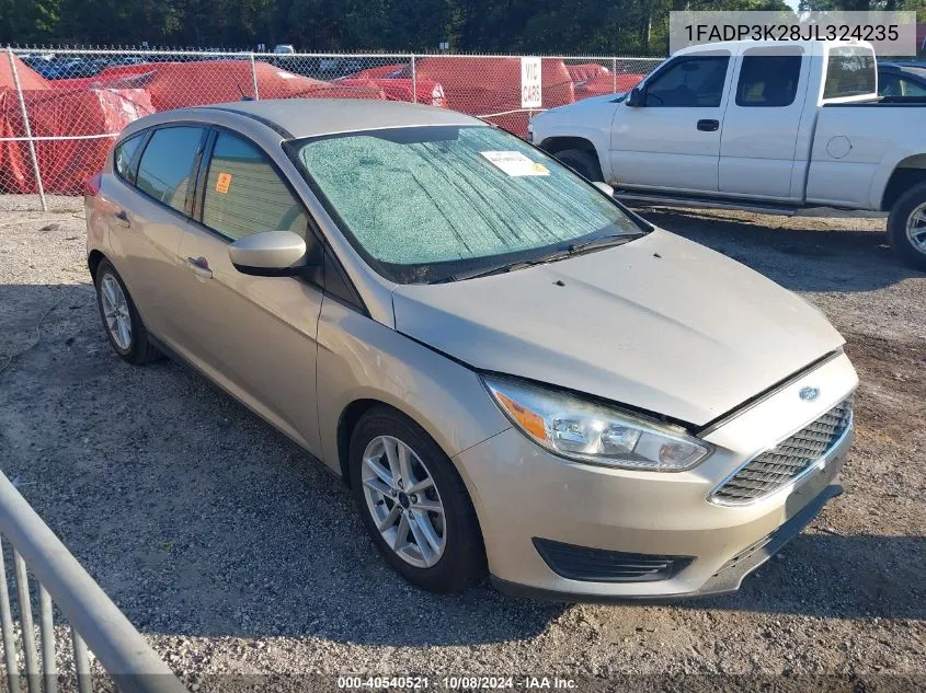 2018 Ford Focus Se VIN: 1FADP3K28JL324235 Lot: 40540521