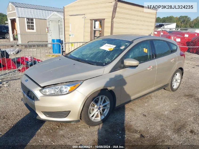 2018 Ford Focus Se VIN: 1FADP3K28JL324235 Lot: 40540521