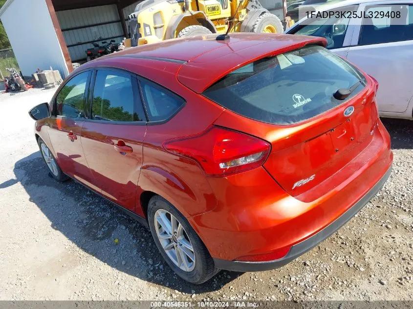 2018 Ford Focus Se VIN: 1FADP3K25JL329408 Lot: 40546351