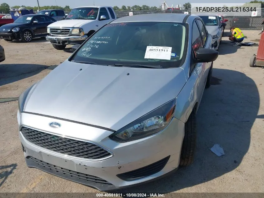 2018 Ford Focus S VIN: 1FADP3E25JL216344 Lot: 40551911