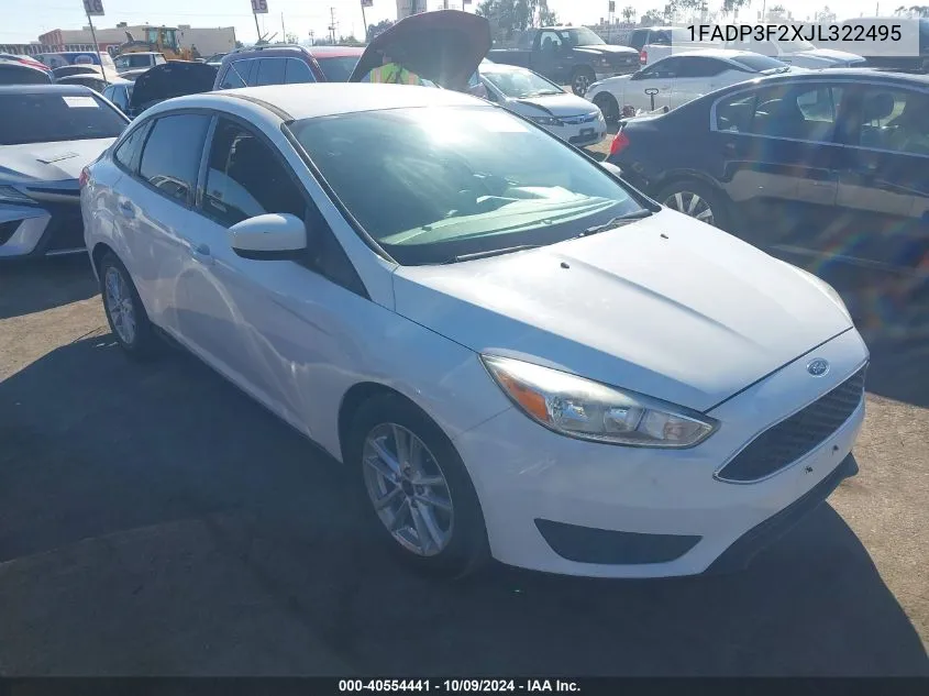 1FADP3F2XJL322495 2018 Ford Focus Se