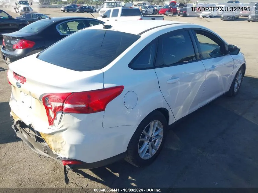 1FADP3F2XJL322495 2018 Ford Focus Se