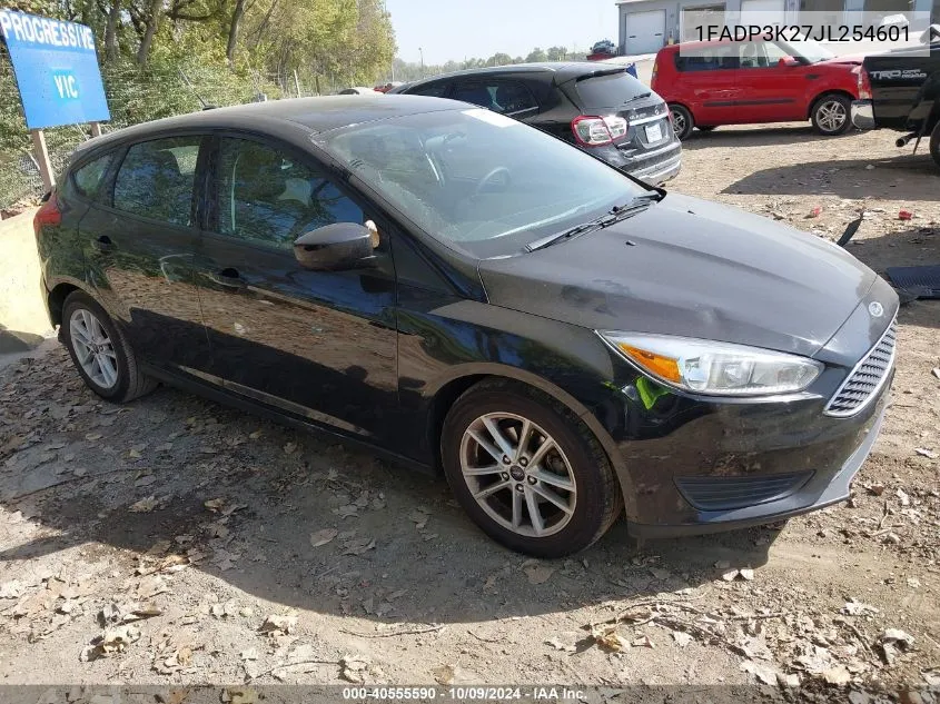 2018 Ford Focus Se VIN: 1FADP3K27JL254601 Lot: 40555590