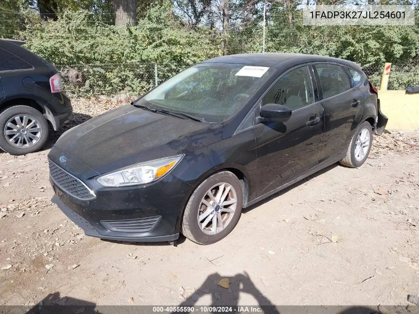 2018 Ford Focus Se VIN: 1FADP3K27JL254601 Lot: 40555590