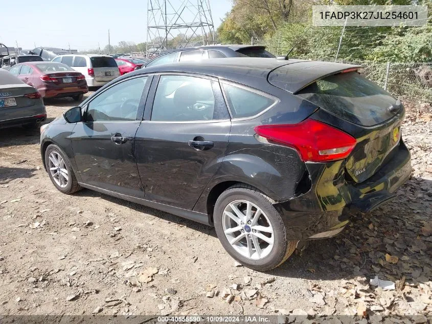 2018 Ford Focus Se VIN: 1FADP3K27JL254601 Lot: 40555590