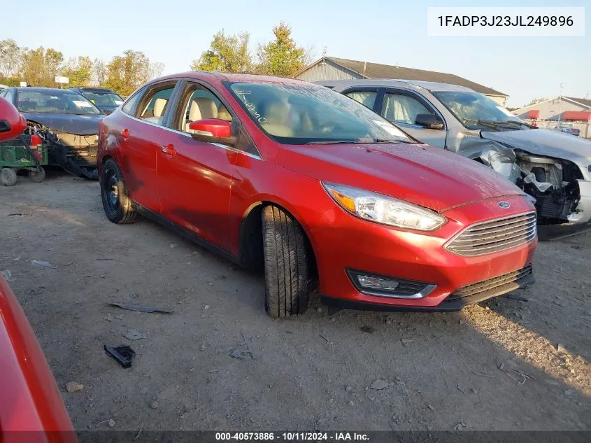 2018 Ford Focus Titanium VIN: 1FADP3J23JL249896 Lot: 40573886