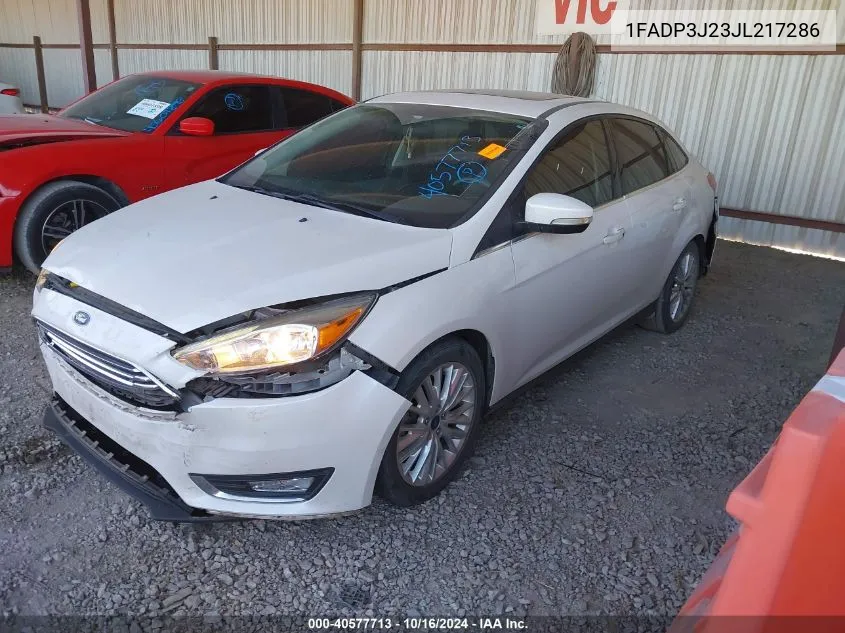 1FADP3J23JL217286 2018 Ford Focus Titanium