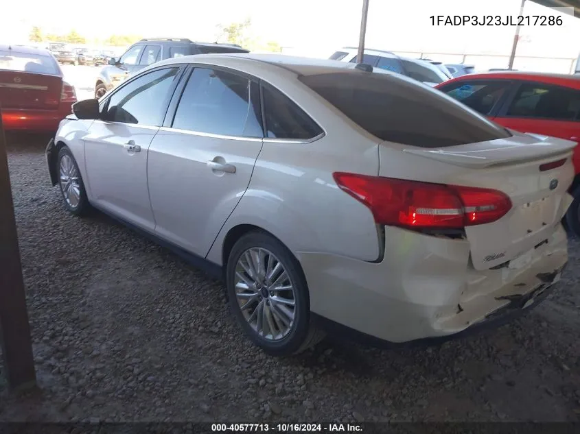 1FADP3J23JL217286 2018 Ford Focus Titanium