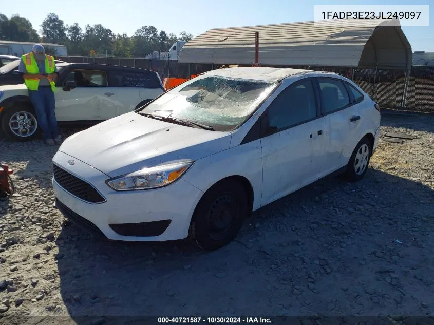 2018 Ford Focus S VIN: 1FADP3E23JL249097 Lot: 40721587