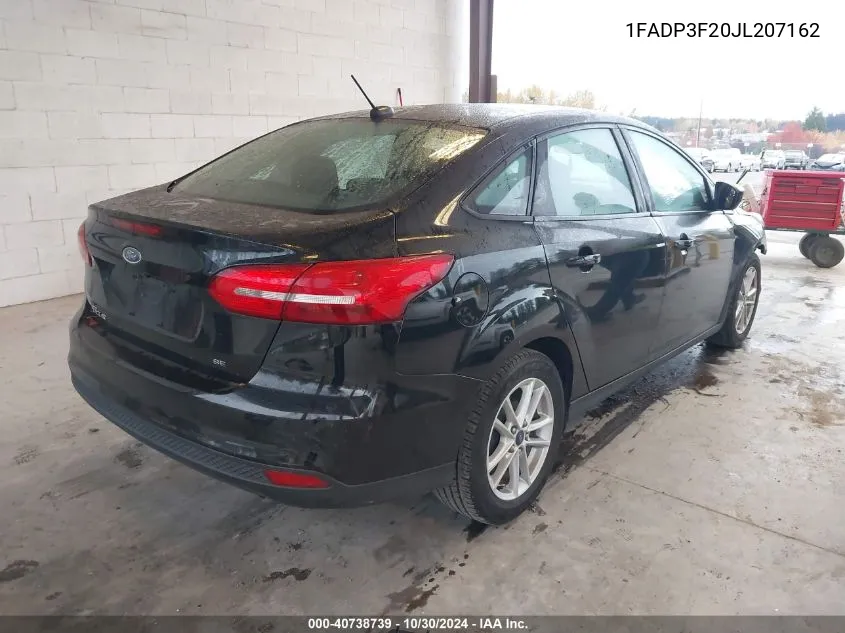 2018 Ford Focus Se VIN: 1FADP3F20JL207162 Lot: 40738739