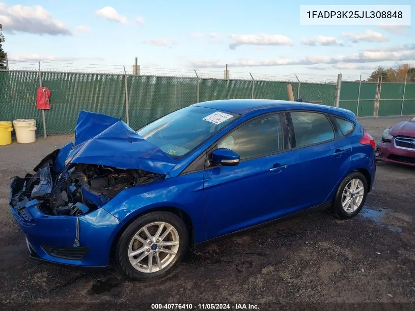 1FADP3K25JL308848 2018 Ford Focus Se