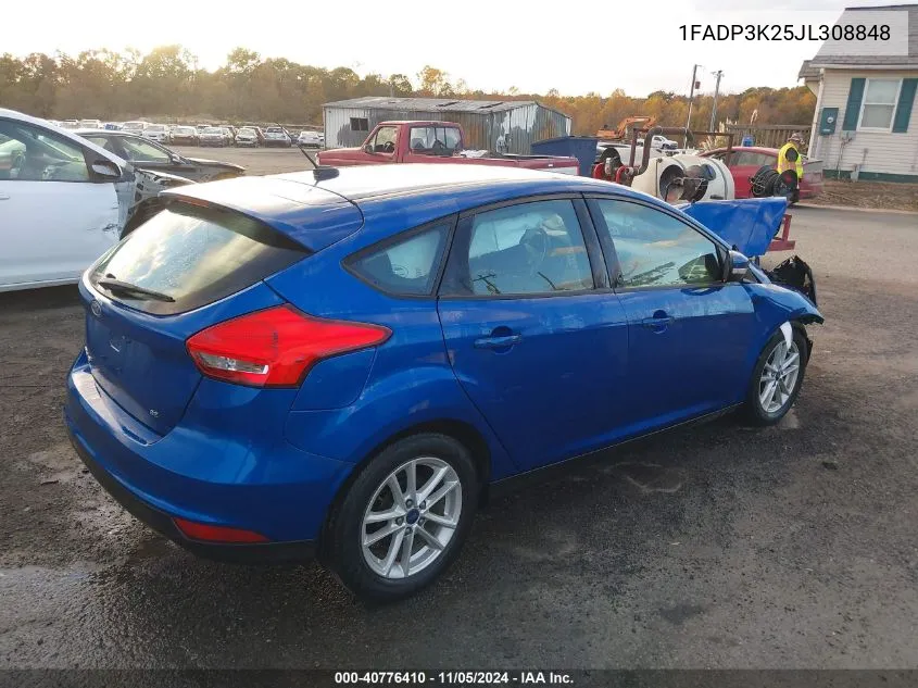 1FADP3K25JL308848 2018 Ford Focus Se