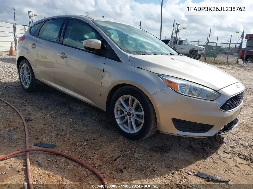 2018 Ford Focus Se VIN: 1FADP3K26JL238762 Lot: 40793905