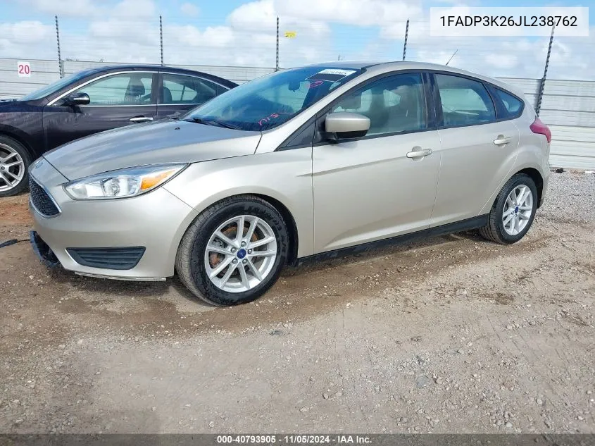 1FADP3K26JL238762 2018 Ford Focus Se