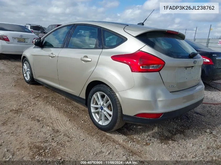 1FADP3K26JL238762 2018 Ford Focus Se