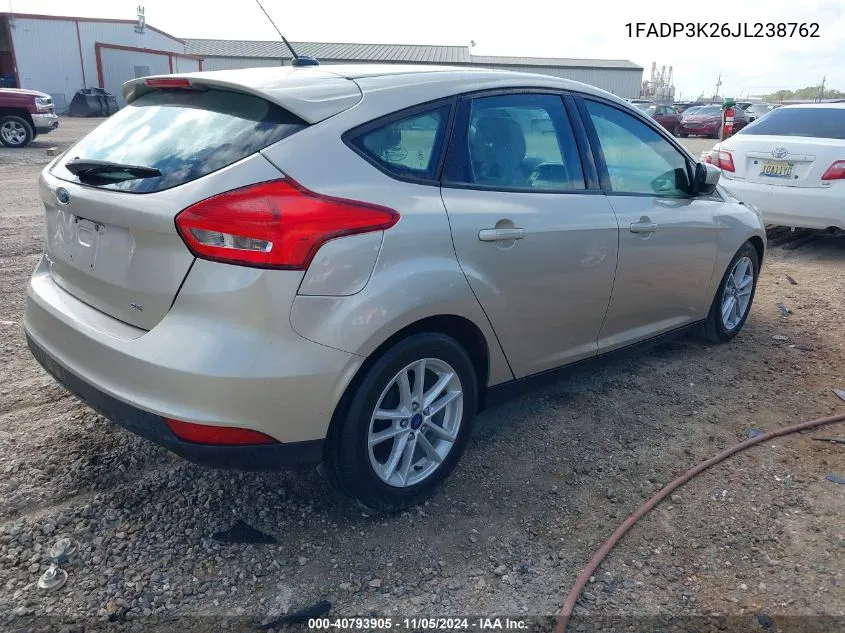 1FADP3K26JL238762 2018 Ford Focus Se