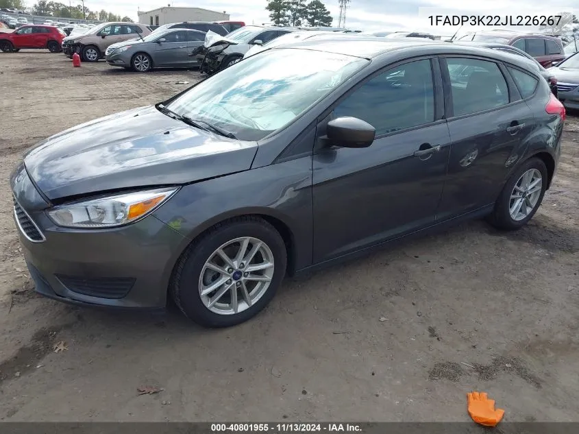 2018 Ford Focus Se VIN: 1FADP3K22JL226267 Lot: 40801955