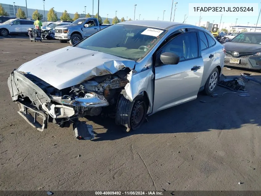 1FADP3E21JL205244 2018 Ford Focus S